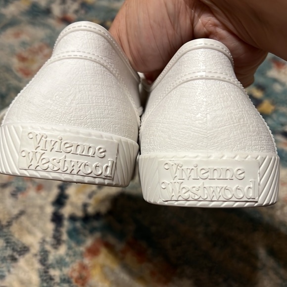 Vivienne Westwood Anglomania Brighton Cut Out Trainers Size 6 (White) - Picture 9 of 9